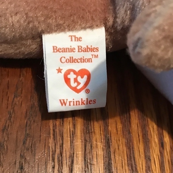 𝅺WRINKLES, the baby bulldog Ty beanie baby. NWT‎ - Picture 7 of 8